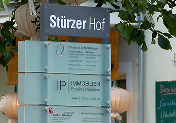 IP Muenchen Stuerzerhof Schild